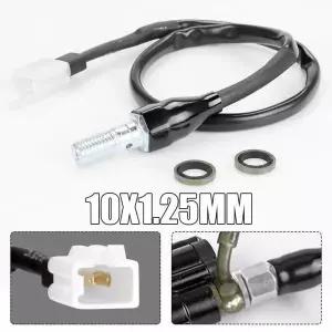 M10x125mm 오토바이 유압 브레이크 라이트 스위치 혼다 호환 가와사키 호환 스즈키 호환 ATV 먼지 자전거 오프로드 용 후방