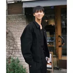ALYSS [데일리룸X알리스] 페이디드 그레인 코튼 블루종 자켓 [빈티지블랙]
