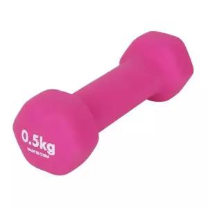[하프클럽/셀러허브_아웃도어]네오프렌 아령 실내팔운동 핑크 홈트 0.5kg 1P