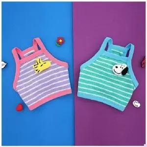 강아지 여름 크롭 티셔츠 나시 패션 썸머 시원한 조끼 강아지유니폼