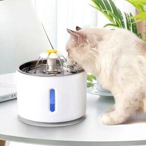 LED 자동 반려동물 고양이 정수기 전기 무음 급수기 고양이 전용 물 급여 장치