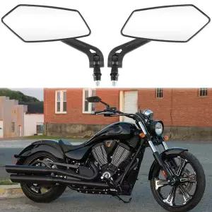 혼다 호환 섀도우 VLX 600 스피릿 750 야마하 호환 스즈키 호환 모토 크로스 카페 레이서 스쿠터 용 8/10mm 오토바이 백미러 사이드