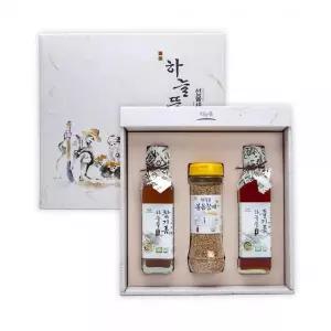 백프로 국내산 참기름 들기름 180ml 선물세트 ? 참기름선물세트 들기름선물