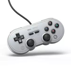 스위치 윈도우 및 라즈베리 파이용 8Bitdo Sn30 Pro USB 유선 게임패드그레이 에디션