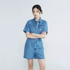 버커루 여성 반팔 점프수트 M톤B232DO997P
