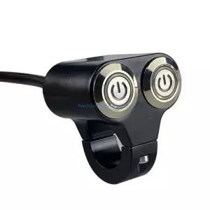 U75E ATV 스쿠터 헤드 라이트 위험 브레이크 안개등 스위치 22mm 이중 제어 버튼 오토바이 핸들 바