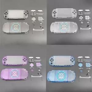 PSP3000 교체용 하우징 쉘 투명 풀 케이스 커버 DIY 수리 부품 콘솔 키트
