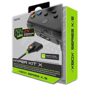 XBOX SERIES X/S용 바이오닉 하이퍼 키트: 1200MAH 케이블이 2개 10피트 팩 충전 배터리 있는 충전식 자기 대용량