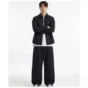 매장정품 DOUBLE JD 생지 반 밴딩 WIDE 팬츠 JHZZ80111 266009