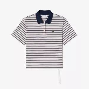 라코스테 여성 26SS 멀티스트라이프 럭비 폴로 셔츠 PF800E-56G 166 네이비 1084410