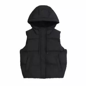 NATIONALGEOGRAPHIC 내셔널지오그래픽 N254WDV940 여성 크라사 후디 덕다운 베스트 BLACK