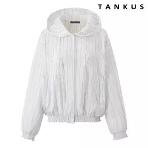 밑단 밴딩 스트라이프 후드 긴팔 셔츠 TY1BL016L0 1284299