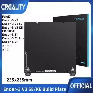 Creality 빌드 플레이트 235x235mm EP 코팅 질감 침대 시트 Ender 3 V3 KE 용 유연한 스프링 스틸 마그네틱