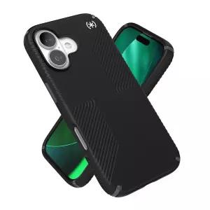 Speck PRESIDIO2 그립 아이폰 17 케이스, 슬림 보호 케이스, 블랙/슬레이트 그레이/화이트
