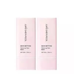 정샘물 스킨 세팅 톤업 선 베이스 40ml+40ml (2개)