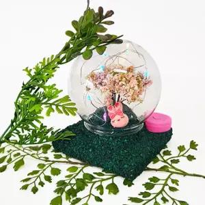 벚꽃나무 언덕 LED무드등 워터볼 만들기 키트 공예수업 휴일놀이 공작수업 문화센터