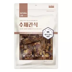 네츄럴랩 강아지 수제간식 돼지갈비 300g