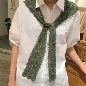 레이스 펀칭 어깨 숄 페이크 가디건 머플러 어깨숄니트 어깨숄 숄망토 심플룩 모던핏