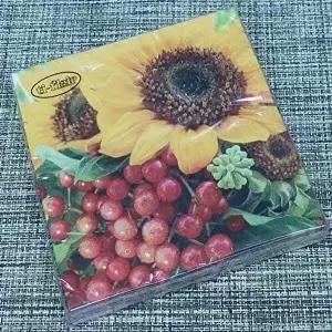 고품질 해바라기 테이블냅킨 20장 33x33cm 식탁 파티 데코 일회용품 냅킨아트 예쁜냅킨 냅킨공예 WFO6G4U