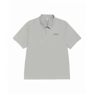 NATIONALGEOGRAPHIC 내셔널지오그래픽 N262MPL320 냉감 스트레치 반팔 카라 티셔츠 LIGHT KHAKI