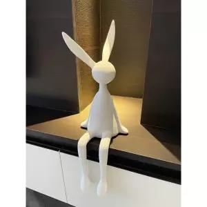 카페 토끼조형물 인테리어 미니멀 그레이/높이46cm 장 오브제 대형