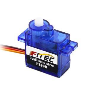 아두이노 마이크로비트 로봇 헬리콥터 비행기 보트용 위시엇 피트치 FS90R 마이크로 서보 360도 연속 회전 RC 모터 9g