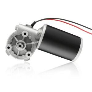 uxcell DC24V 80W 160RPM 4N.M 리버서블 웜 기어 모터 고속 토크 감소 전기 기어박스 모터-JCF63R