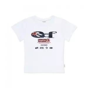 매장정품 이스케이프프롬 ESCAPEFROM 브리티쉬 빈티지 ESCF 로고 콜라주 프린트 슬림핏 반팔티 3color E261