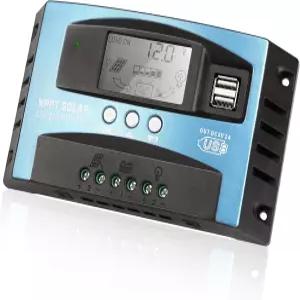납산/리튬 이온/리튬 인산철 배터리용 TCEUMIK 30A MPPT 태양광 충전 컨트롤러 12V/24V 자동 지능형