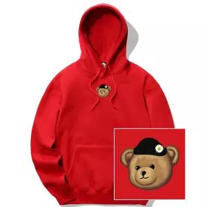 매장정품 TRIPSHION 트립션 [트립션] BEANIE BEAR LOGO 후드티 - 레드 1579573