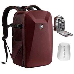 K&F CONCEPT 카메라 백팩, 하드쉘 사진 DSLR 카메라 가방, 15-15.6인치 노트북 수납 공간 하드 쉘 카메라 케이스 캐논 /니콘 /소니 /DJI 매빅 드론과 호환