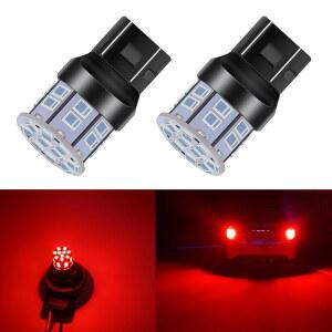 LEDYOTry 7443 7440 LED 전구 레드 브레이크 라이트, 12V-24V 초밝은 저전력 7441 7444 W21W T20 LED 전구 교체, 라이트, 방향 지시등 스톱 라이트, 2팩