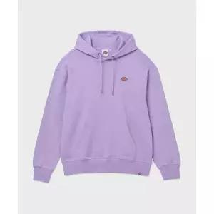 디키즈 DICKIES 프렌치 테리 릴렉스드 스몰 자수 로고 후드 티셔츠 Purple Rose DK010945E61 182022