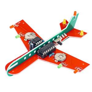 DIY 전자 키트 1 세트 소형 비행기 CD4017  램프 용접 연습 과학 조립 깜박이는 LED PCB