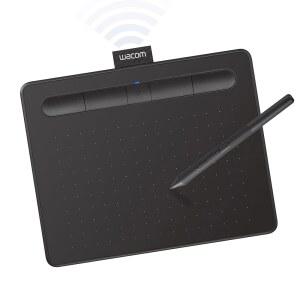 Wacom Intuos 소형 블루투스 그래픽 드로잉 태블릿, 위한 Windows와 Mac 사용자 크리에이터를 지정 4개의 호환 휴대용, 블랙 Android 가능한 교사, ExpressKey, - 및 학생 OS 크롬북