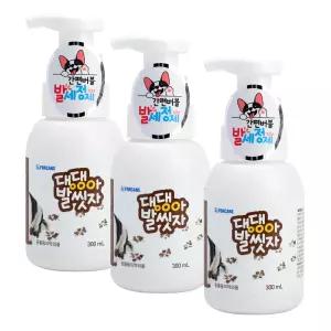 포켄스 강아지 발세정제 댕댕아발씻자 산책 후 발 세척 300ml, 3개