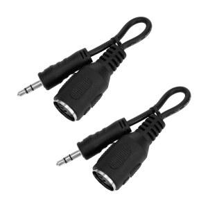 QFWDFCTRENZ MIDI 케이블 타입 A TO 및 아웃 수 키보드 오디오 2팩 어댑터 컨버터 TRS 미디 DAWS 3.5MM 브레이크 암 신디스