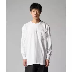디키즈 DICKIES 헤비웨이트 포켓 롱슬리브 White DK0WL450WHX 181848