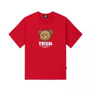 매장정품 TRIPSHION 트립션 [트립션] BEAR LOGO 티셔츠 - 레드 1579938