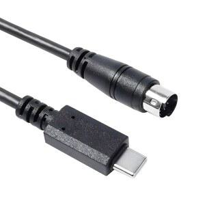 USB-C TO MINI-DIN 7핀 수 케이블, 키 듀오, (USB-C 프로 시리즈용, I 2, 3.3피트) 호환 /O 프로, MIDI 멀티미디어 HD-A, 25, MIN /O49, IRIG 스트림, HD, 듀오 IK /O, DIN, 스트림과
