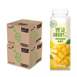 설빙 망고에이드 250ml 12개 2박스 서울에프엔비 디저트 주스 과일음료