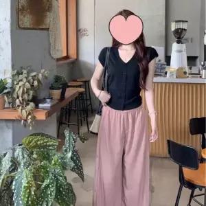 [골드스마일]여성 티셔츠 기본 니트 반팔 셔링 가디건 반팔 셔링 롱가디건