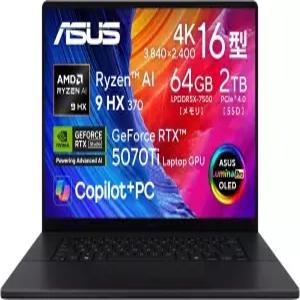 ASUS 노트북 프로아트 P16 H7606WR 16인치 AMD 라이젠 AI 9 HX 370 메모리 64GB SSD 2TB 지포스 RTX 5070