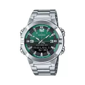 카시오 AMW-870DA-3A 아나디지 월드타임 남성 메탈 시계