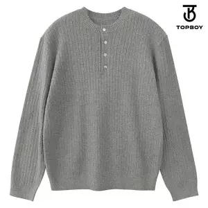 [NS홈쇼핑]캐시라이크 골지 헨리넥 긴팔 니트 (JER005)[35943268]