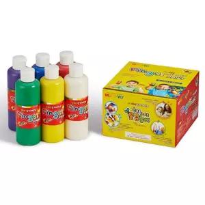 핑거 페인트 6색 튜브타입 200ml 1P 미술 창의력 놀이