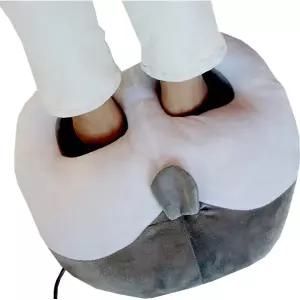 회색 온열패드 발난로 가정용 발쿠션 시바견궁둥이 발열 사무실 방석 USB