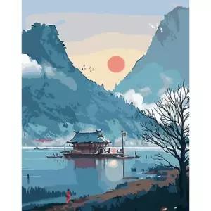 명화 유화그리기 어선 풍경 그림 묘사 40x50 유화그리기 그림색칠하기 유화그리기세트