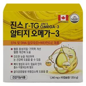 라파엘 진스 알티지 오메가 3 120.6g 1개 90정 선물세트 시댁 부모님 친정 추석 가족