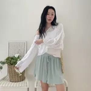 신상오픈런 여성용 쿨링 허리밴드 찰랑 반바지